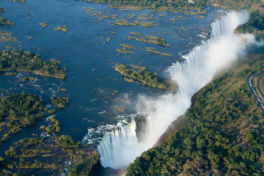 Victoria Falls In February