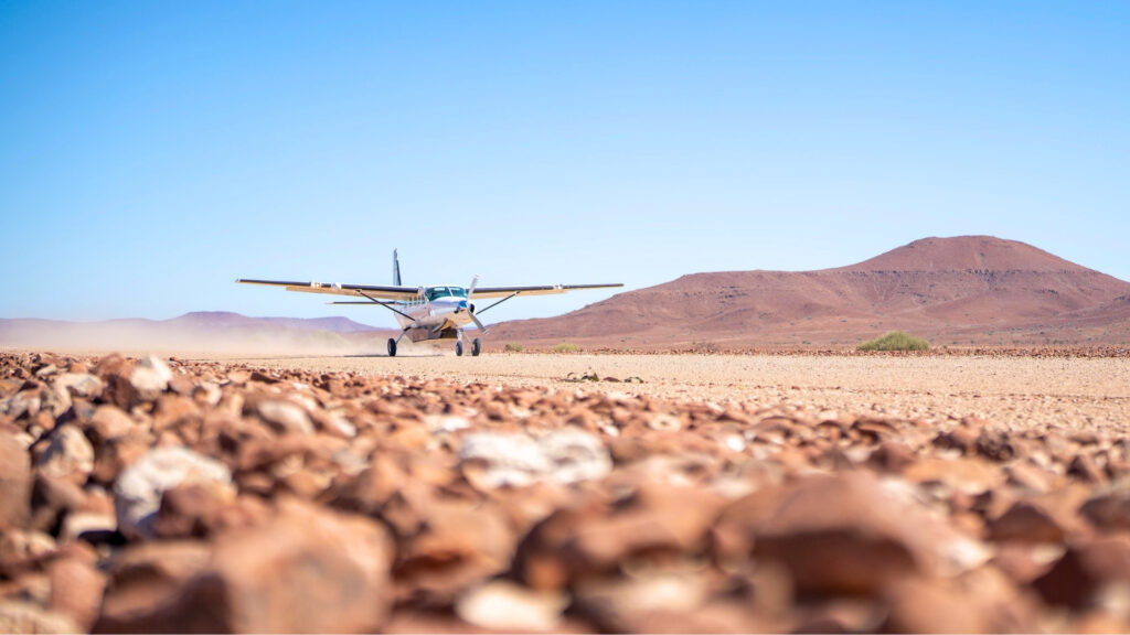 Private flights in Namibia